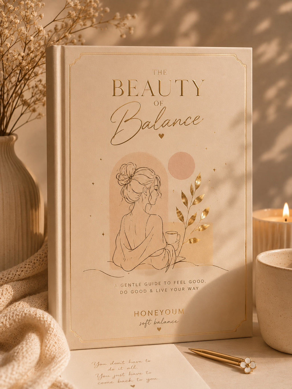 Self Growth Workbook for Women – Gentle Glow Up Journal, Self-Love Guide (Digital Download)