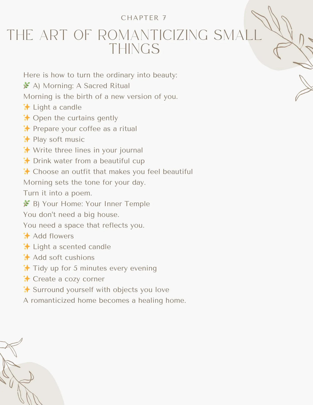 Self Growth Workbook for Women – Gentle Glow Up Journal, Self-Love Guide (Digital Download)